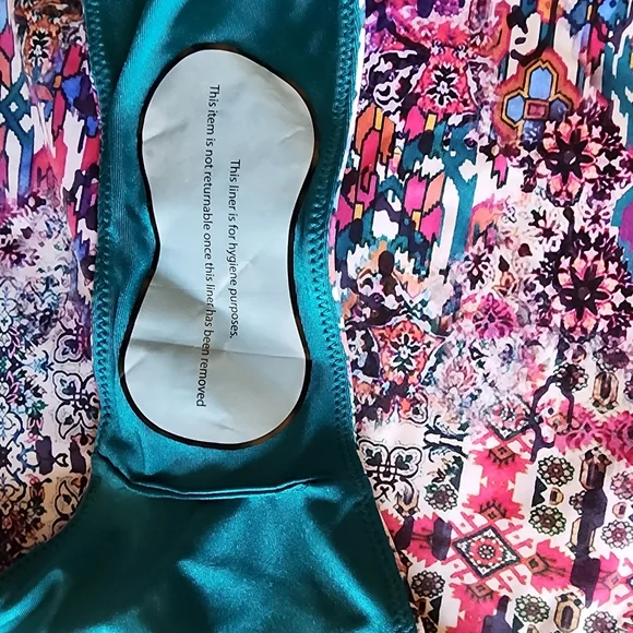 ASHLEY GRAHAM Reversible Safi Icon bikini top and bottoms Size 22 Rare NWT Blue